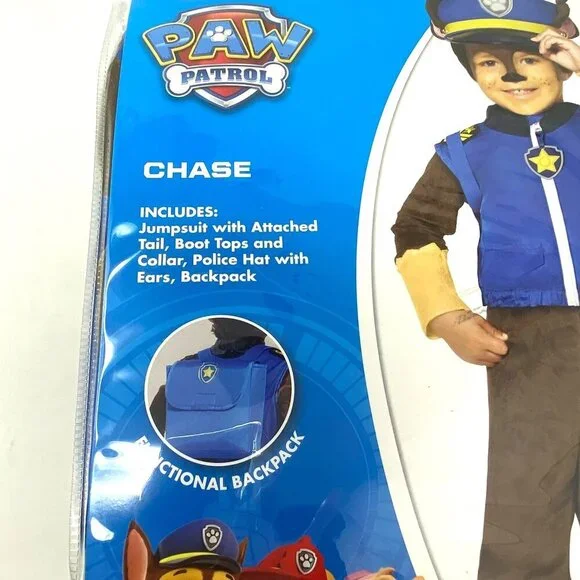 Spirit Halloween PAW Patrol Toddler Chase Costume Deluxe Halloween Hat Backpack - Picture 7 of 11